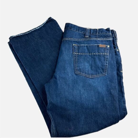 Carhartt Straight Leg Relaxed Fit Dark Wash Jeans - Picture 1 of 7
